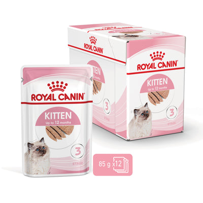 Royal Canin Kitten Loaf Wet Cat Food Pouches 85g