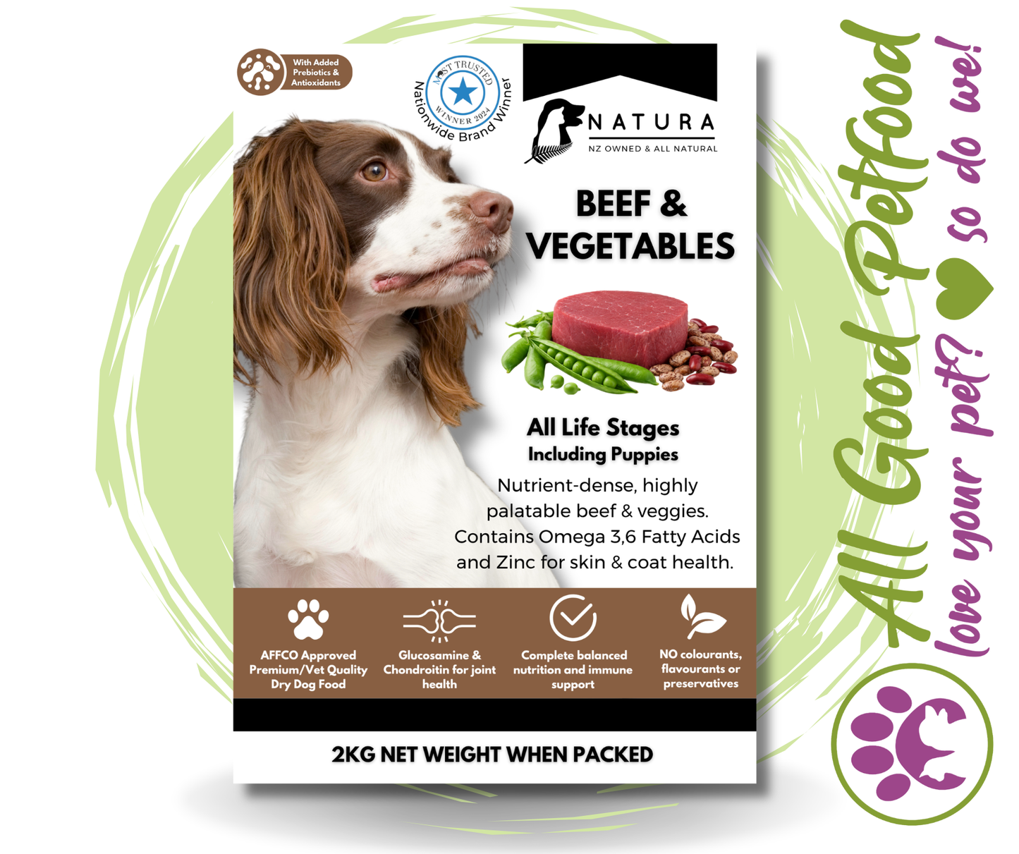 SALE 10% OFF Natura Beef & Vegetables Dog