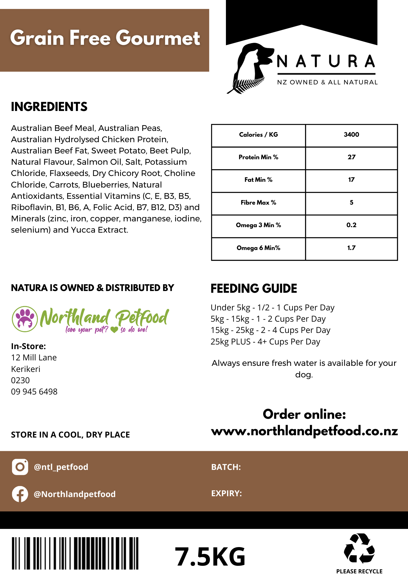 NATURA Grain Free Gourmet Grain Free Fussy Dog Food All Good Petfood
