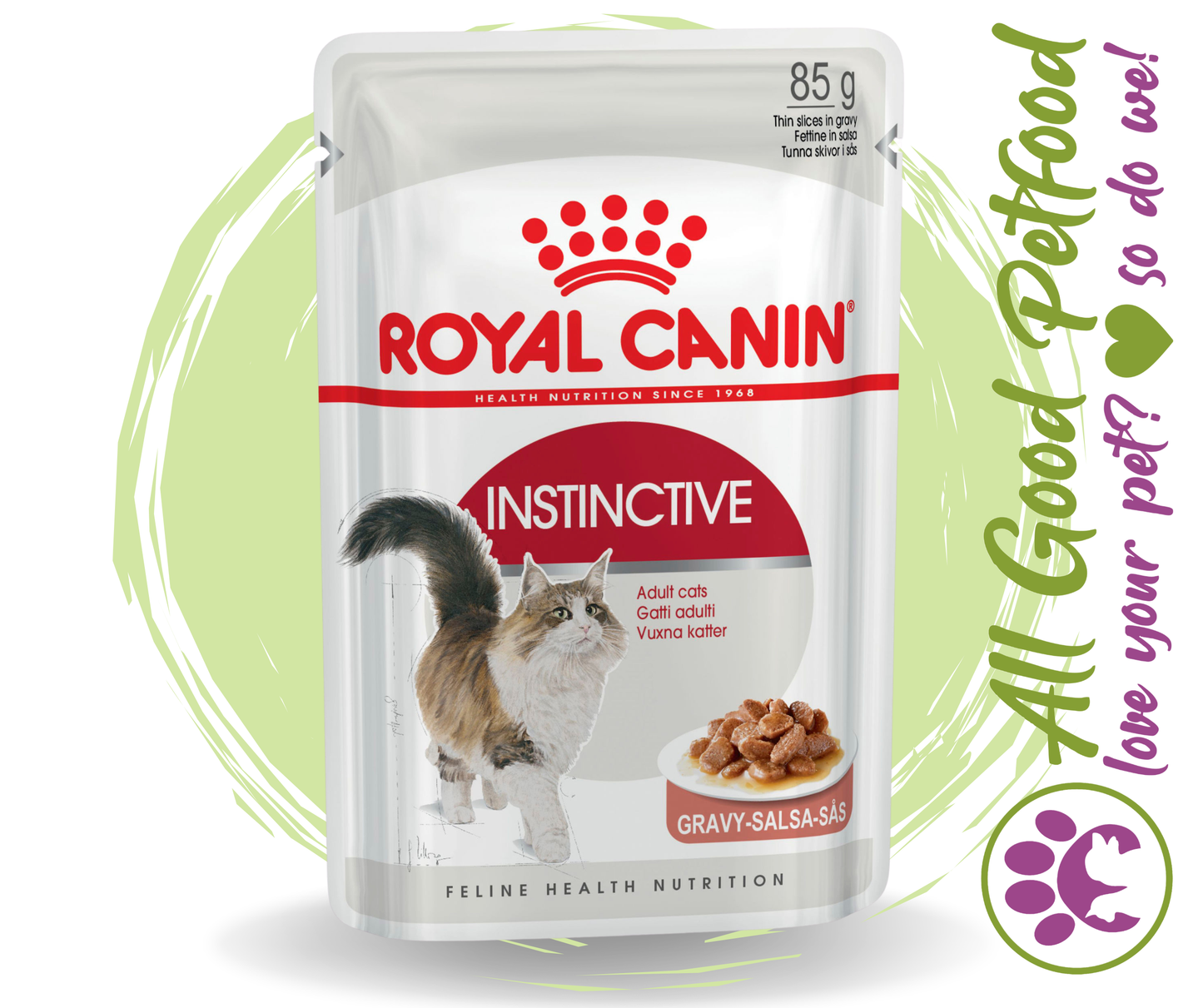 SALE 20% OFF - Royal Canin  Instinctive Adult in Gravy Wet Cat Food Pouches