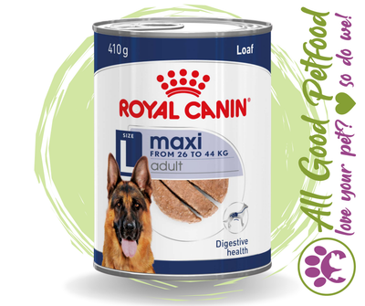 SALE 20% OFF - Royal Canin Maxi Adult Loaf Wet Dog Food Can 410g