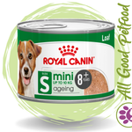 SALE 20% OFF - Royal Canin Mini Ageing Loaf Wet Dog Food Can 195g