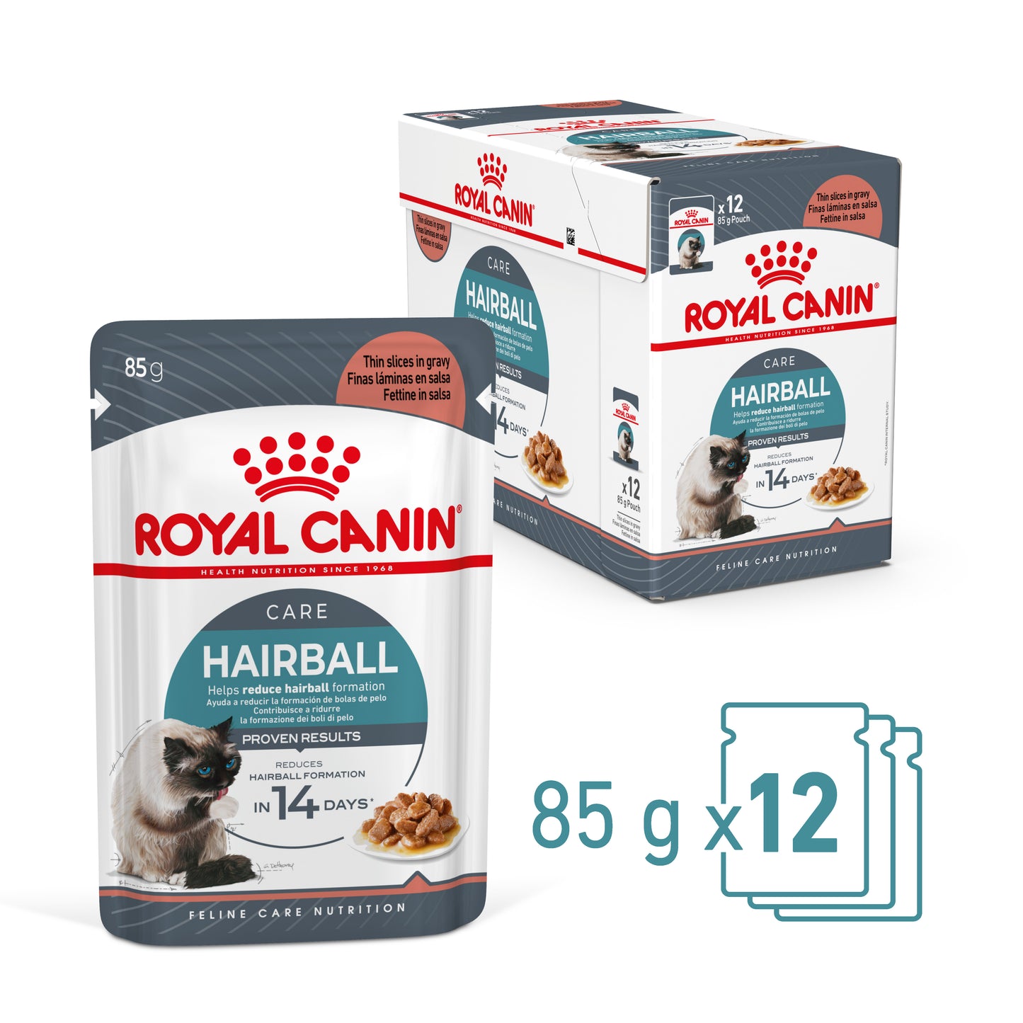 Royal Canin Hairball Care Gravy Adult Wet Cat Food Pouches