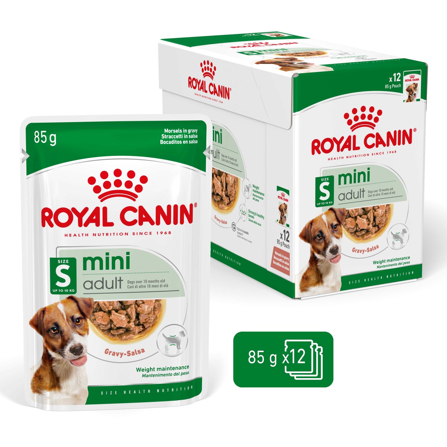 Royal Canin Mini Adult Wet Food Chunks in Gravy 85g