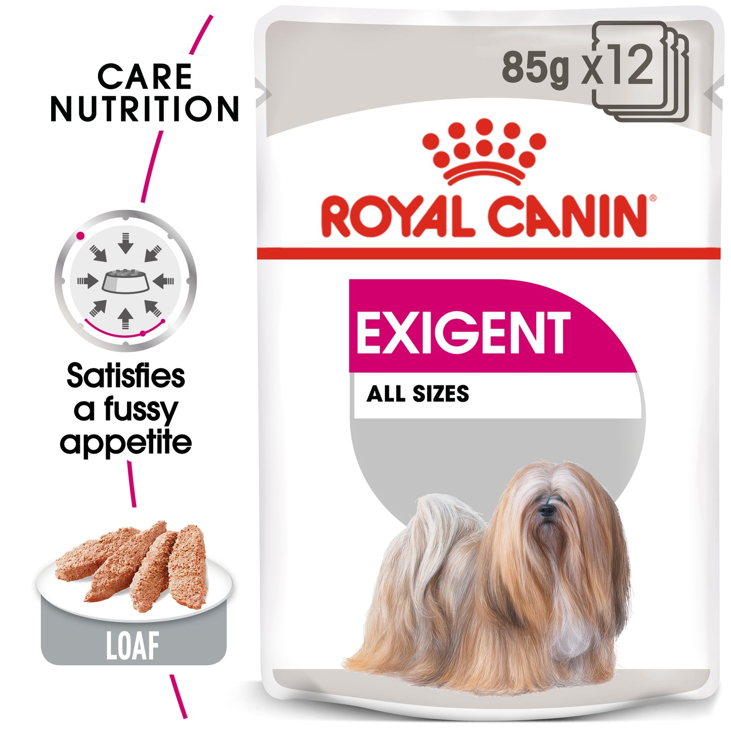 Royal Canin Exigent Loaf Wet Dog Food Pouches 85g