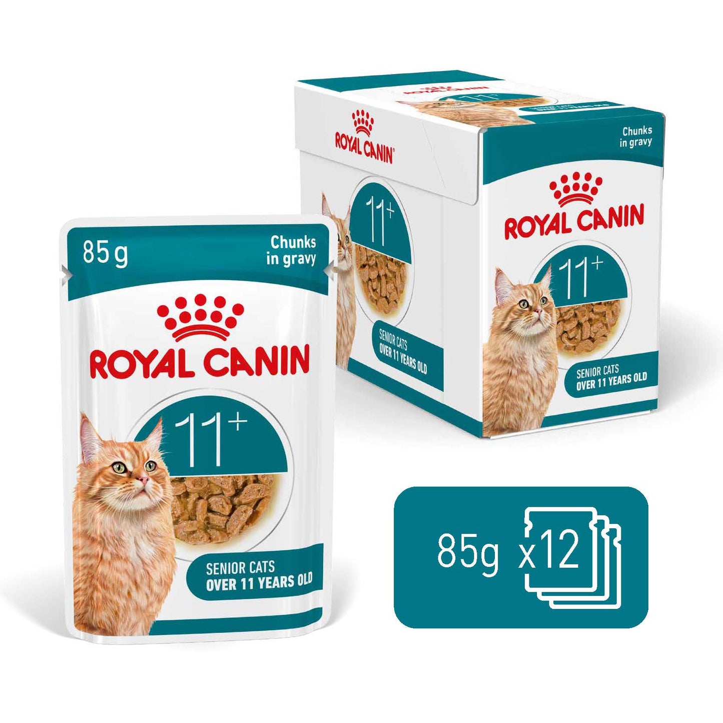 SALE 20% OFF - Royal Canin Ageing 11+ Gravy Adult Wet Cat Food Pouches