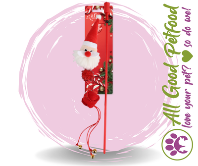 Santa Christmas Cat Wand