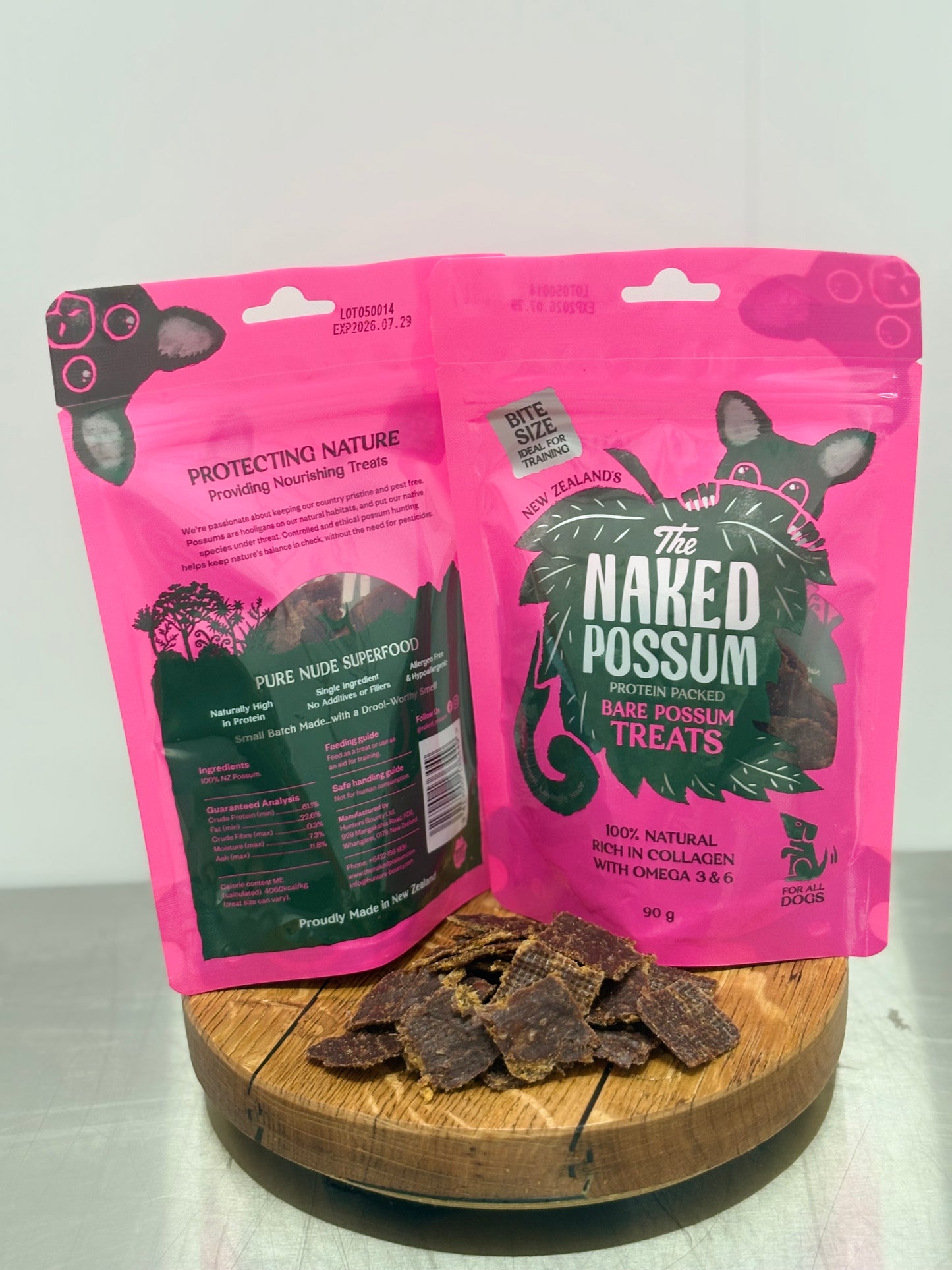 The Naked Possum Dog Training Treat