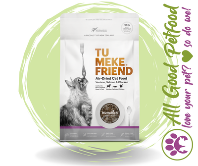 Tu Meke Air Dried Natural Cat Food Venison, Salmon & Chicken 400g