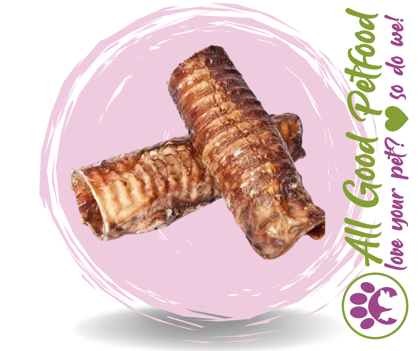 Natura Deer Trachea Fill & Chew - 100mm - 130mm - ADD WEIGHT