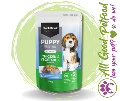 BlackHawk Puppy Wet Chicken 130g