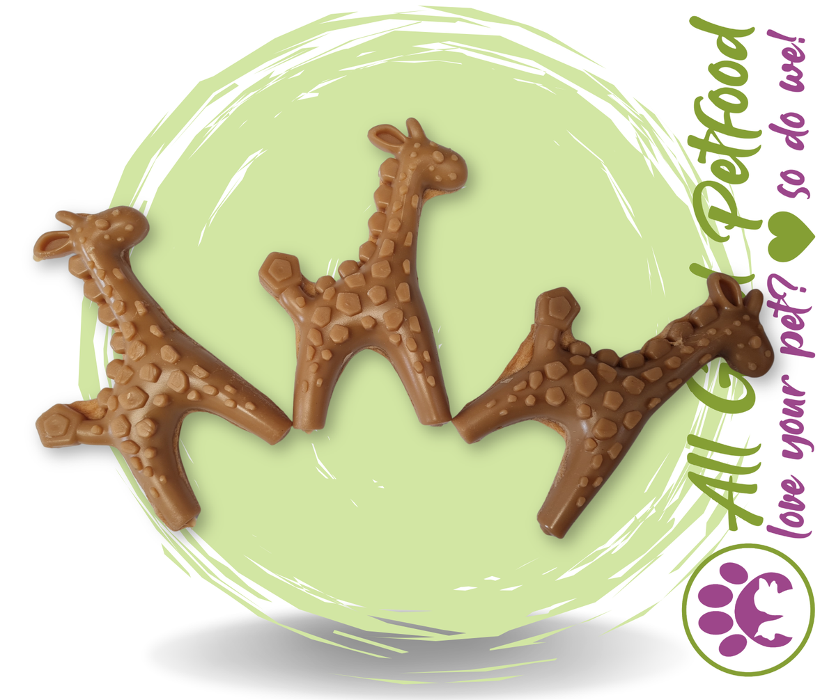 Individual Giraffe Treats with Chicken Paste