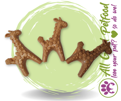 Individual Giraffe Treats with Chicken Paste