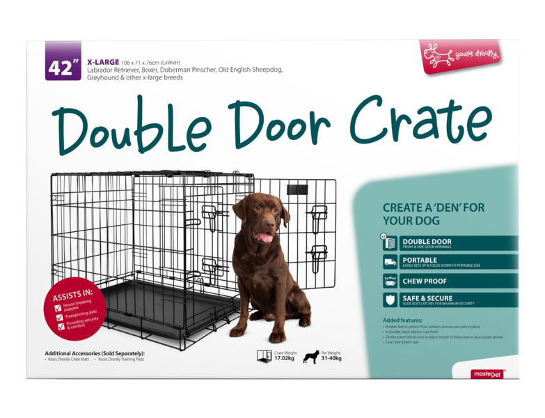 Dog Crates with 2 doors SML-XXL