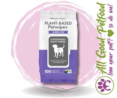 Petkin Plant Based Wipes Lavender 100pk