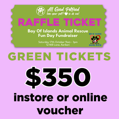 Raffle Ticket - Bay Of Islands Animal Rescue Fun Day Fundraiser
